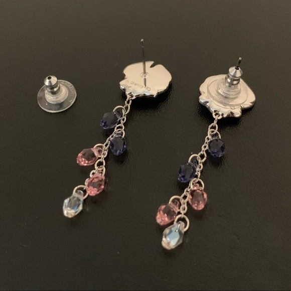 NWT Swarovski Disney Flower Garden Earrings